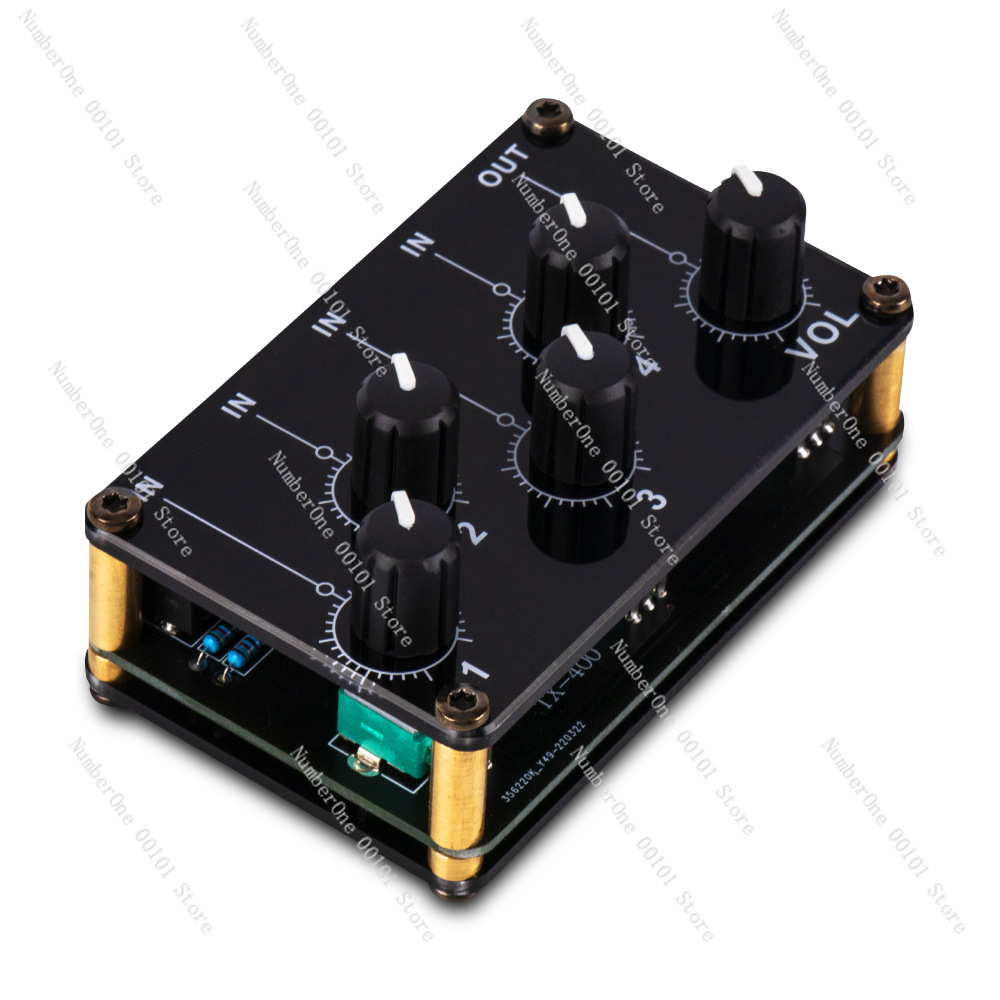 Audio Music Hub - Mezclador estéreo pasivo frontal de Audio