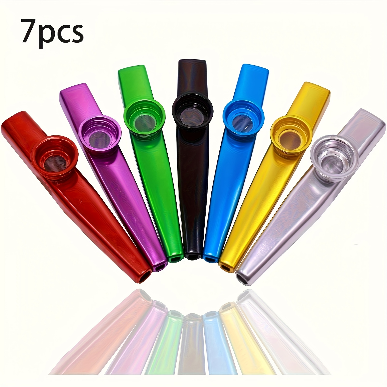 Ukulele Beginner Kit - Kazoos de Metal de 7 Uds.,