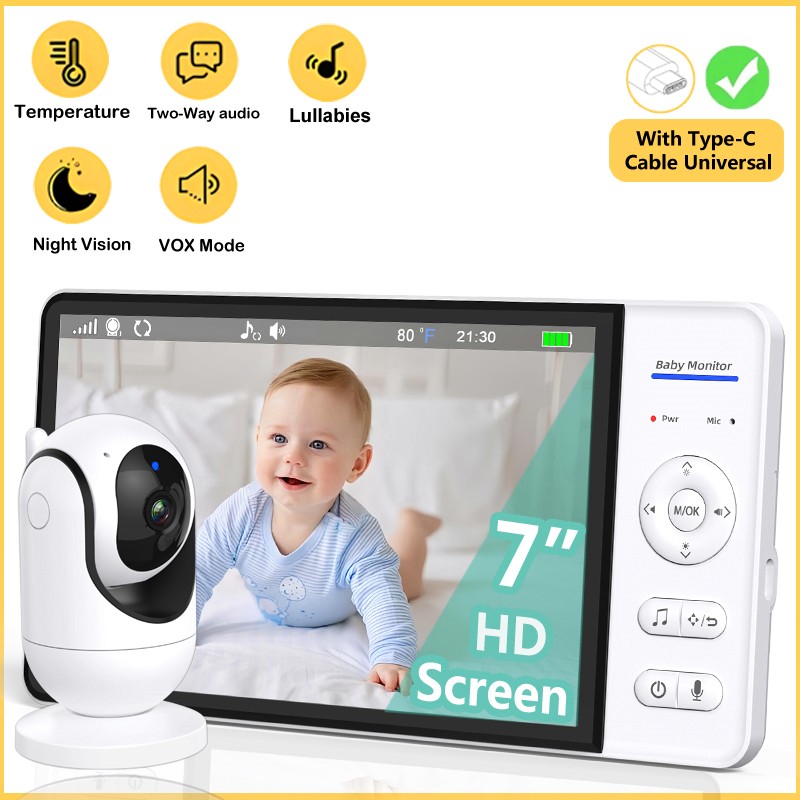 Audio Music For Video - Monitor de bebé sin WiFi de