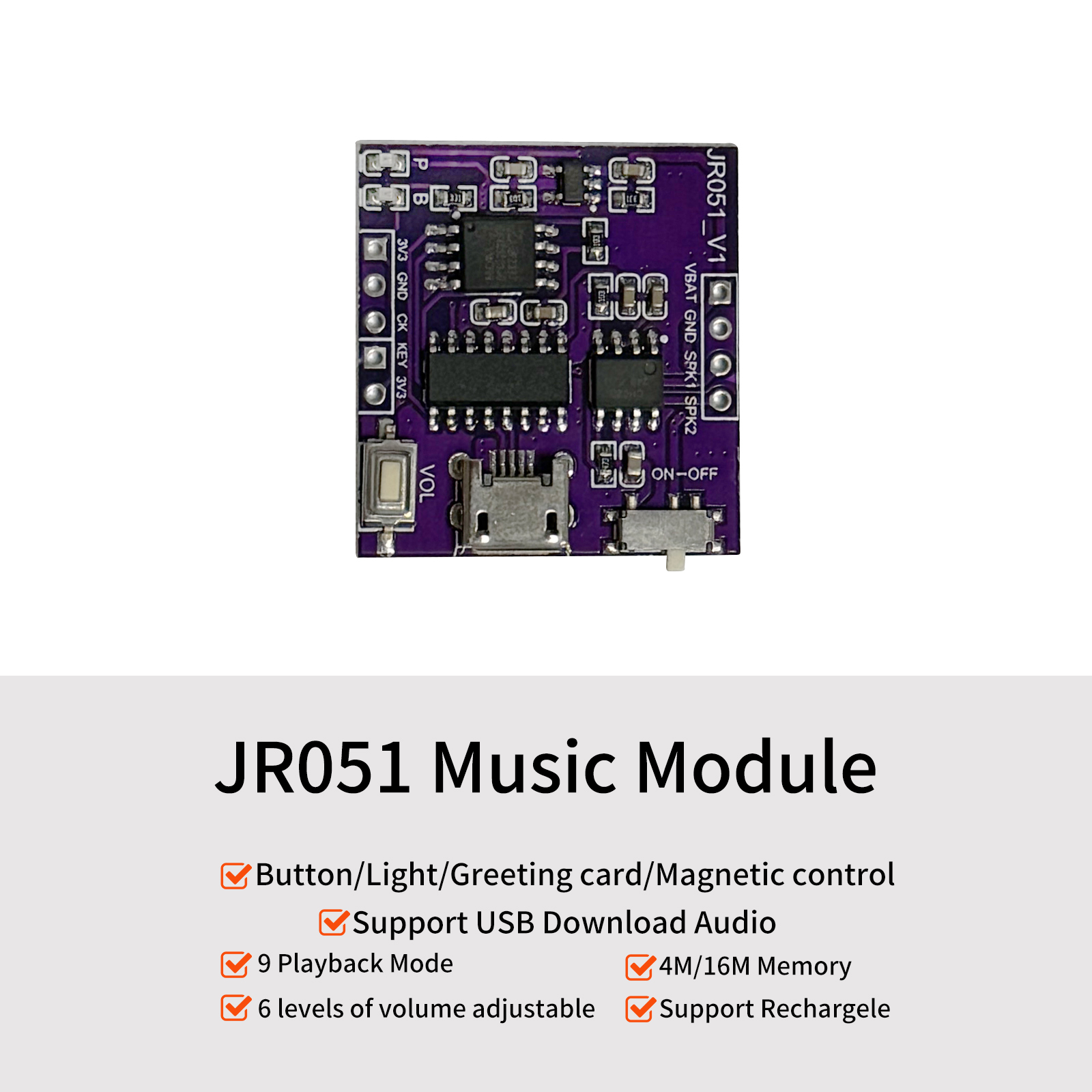 Audio Music Free Download - Módulo de sonido de música con