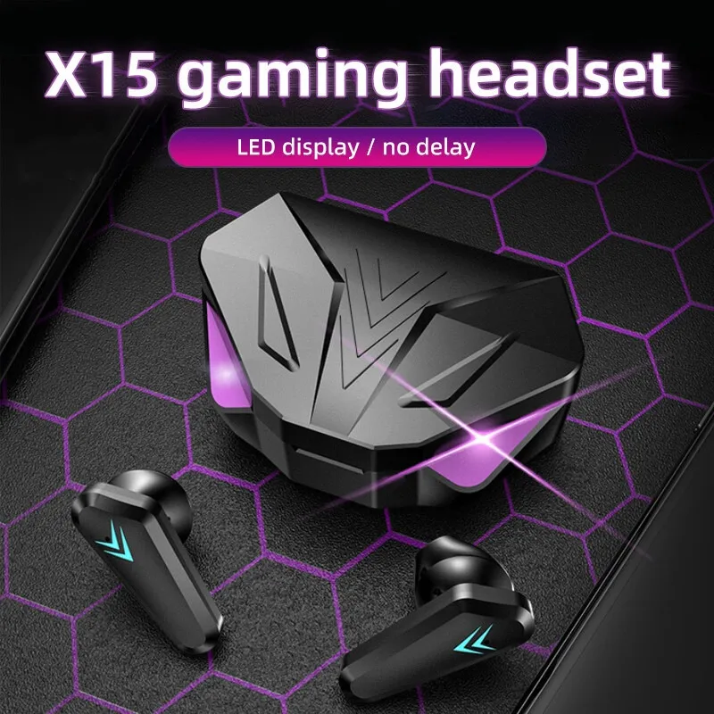 Audio X Music - Auriculares X15 TWS para videojuegos, inalámbricos