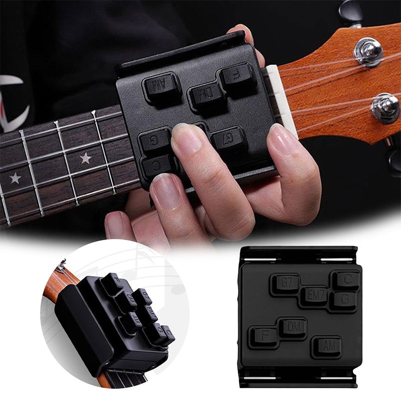 Ukulele Beginner Kit - Prensador de acordes de ukelele aerodinámico
