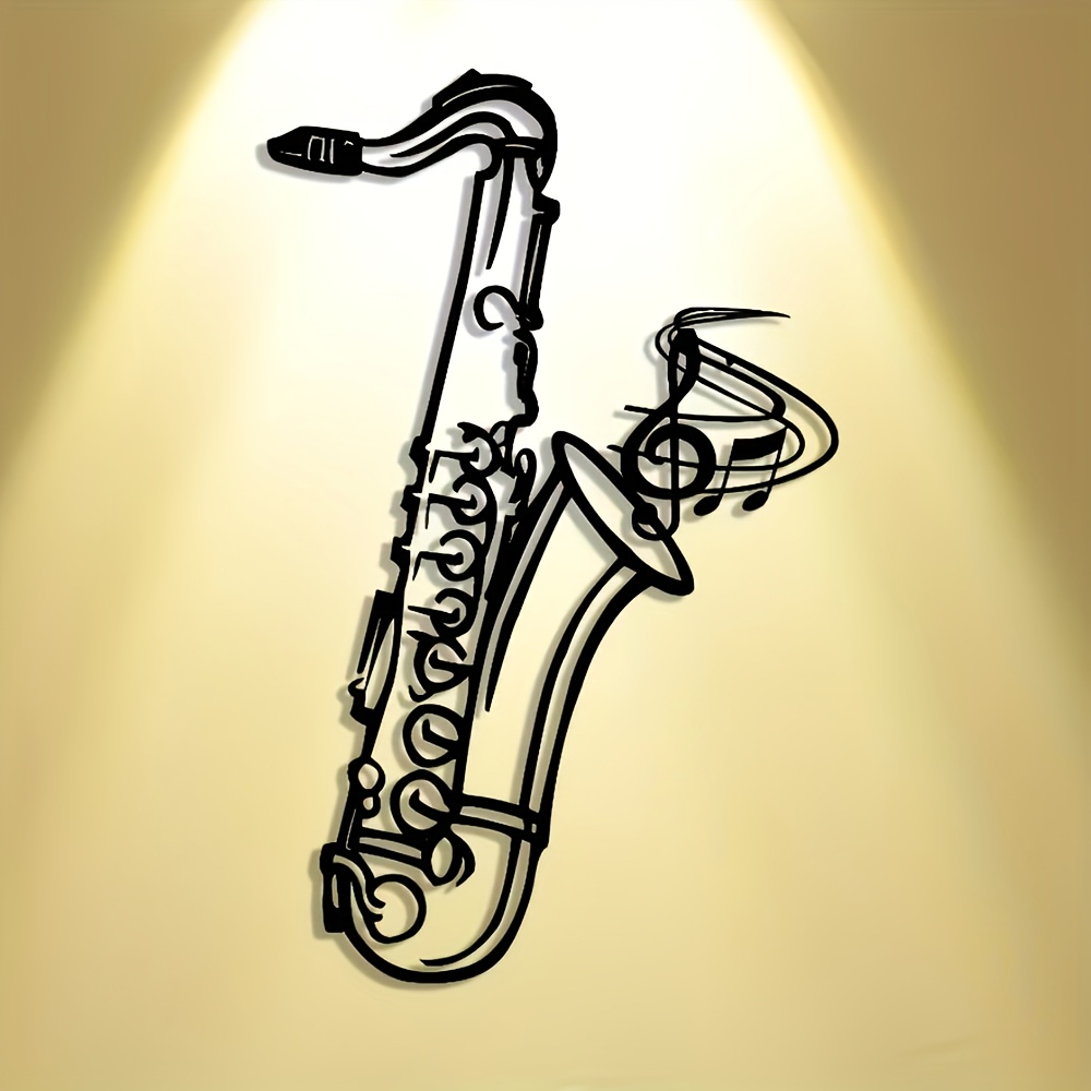 Placa decorativa de saxofón de - Audio Music Live reseña y precio