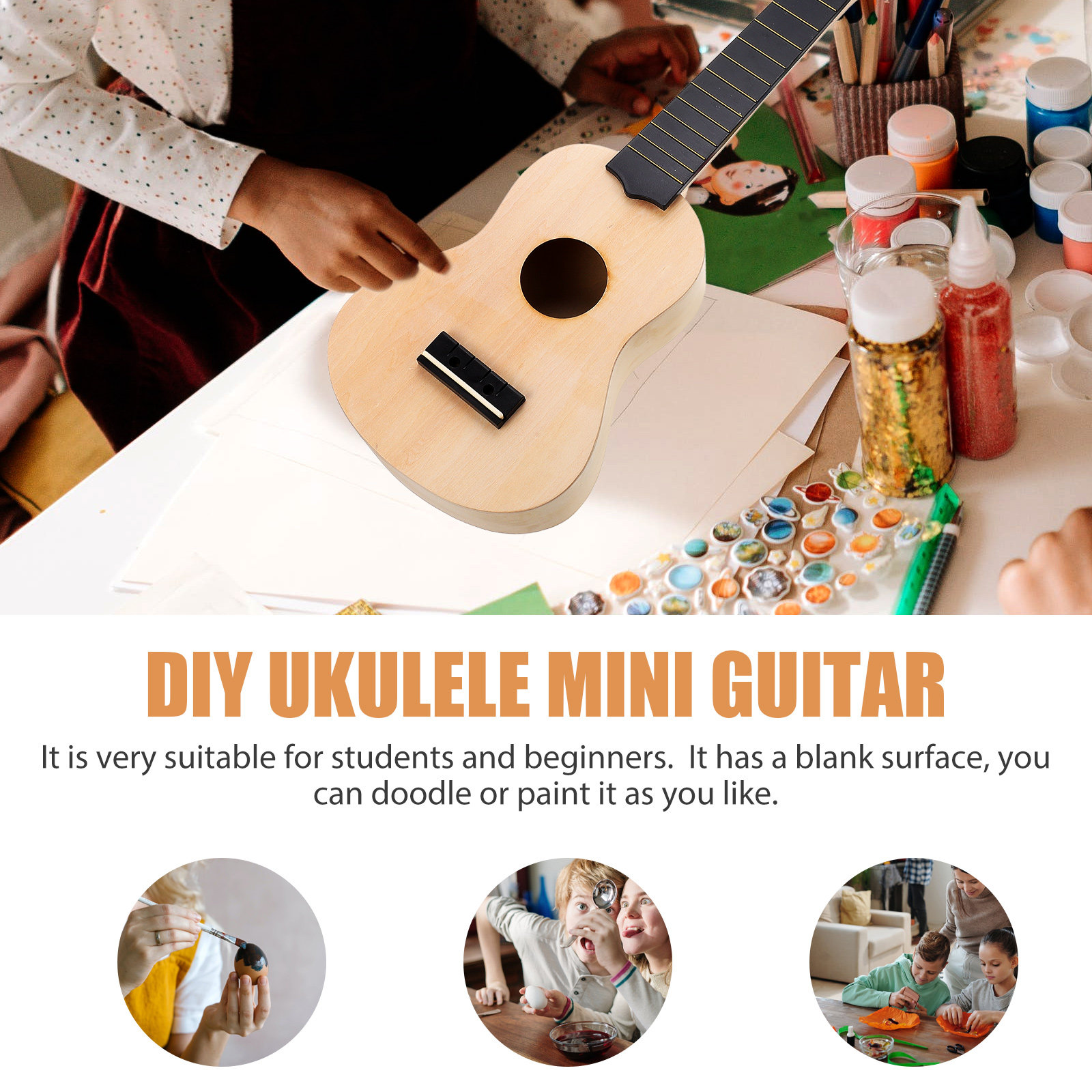 1 Set de Kit de Ukelele DIY He - Ukulele Beginner Kit reseña y precio