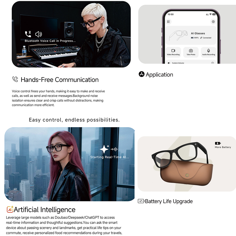 Gafas Inteligentes con IA 2026 - Audio Music Video reseña y precio