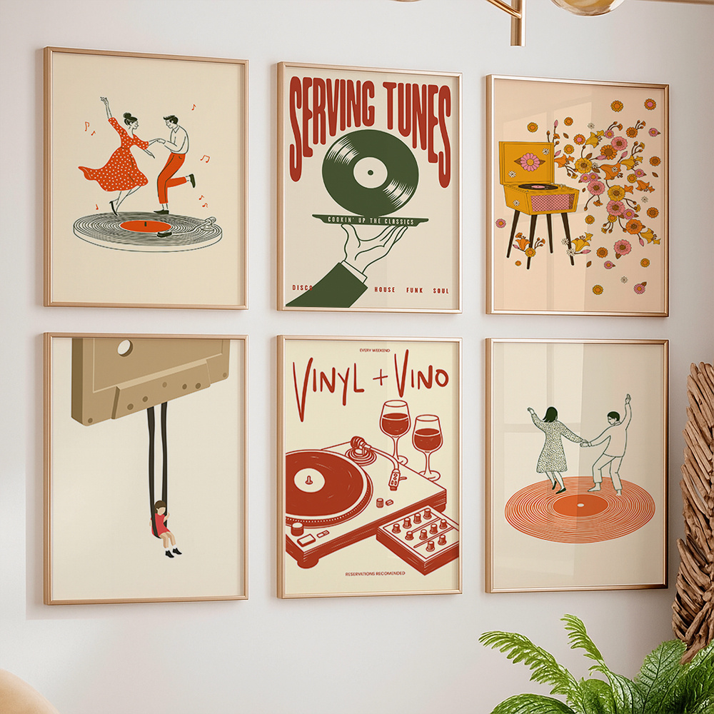 Póster de Lona Vintage con Dis - Audio Music Live reseña y precio