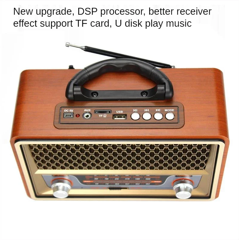 Radio Portátil Retro de Madera - Audio X Music reseña y precio