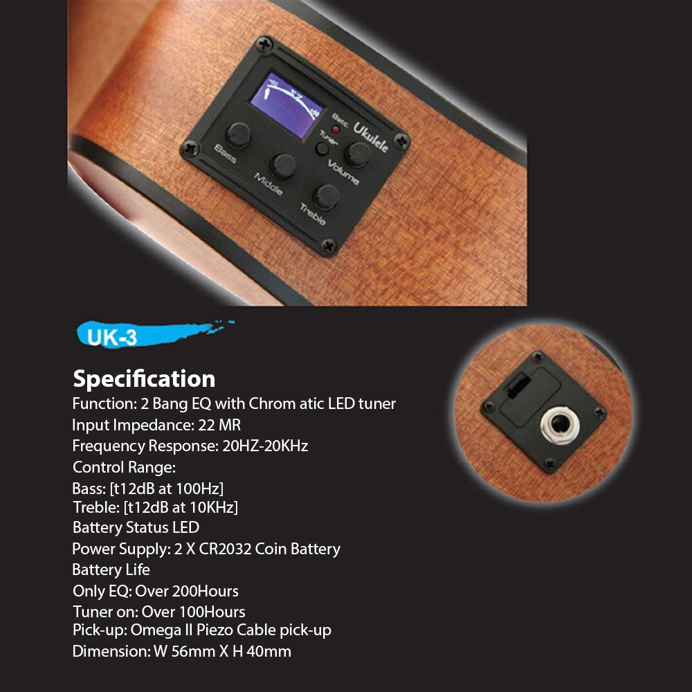 Preamplificador de pastilla pi - Ukulele Beginner Kit reseña y precio