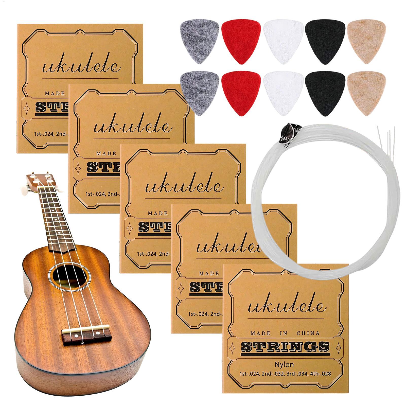 Kit de 5 Juegos de Cuerdas par - Ukulele Beginner Kit reseña y precio