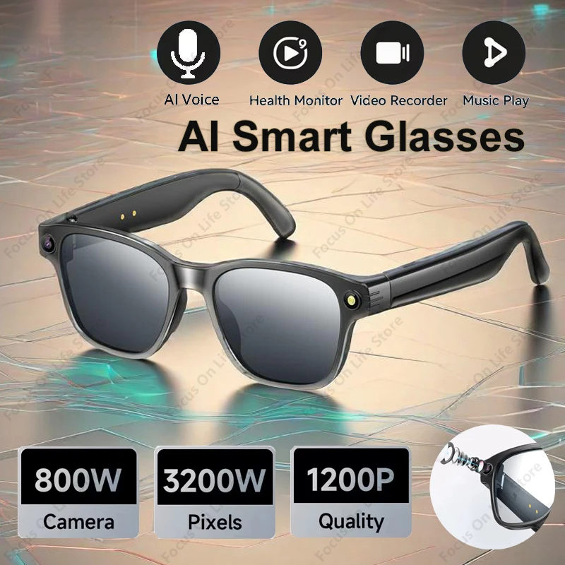 Gafas Inteligentes con IA, Cám - Audio Music For Video reseña y precio