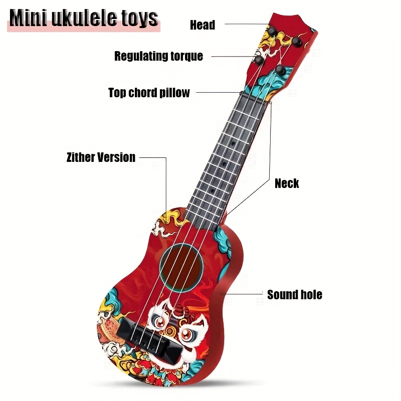Mini Ukelele de 17.5 Pulgadas, - Ukulele Beginner Kit reseña y precio