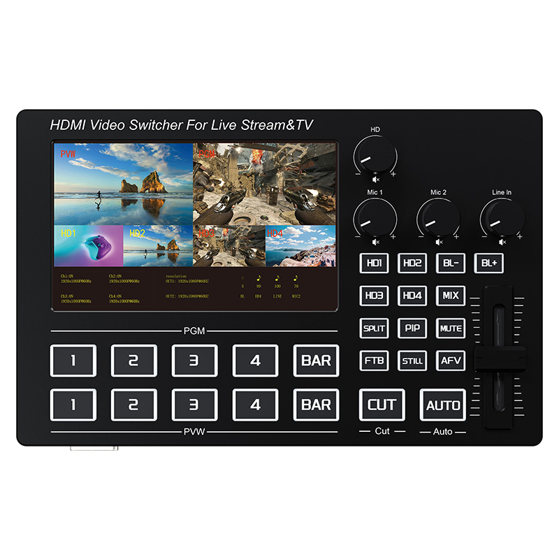 Mezclador de Video HDMI de 4 C - Audio Music Live reseña y precio