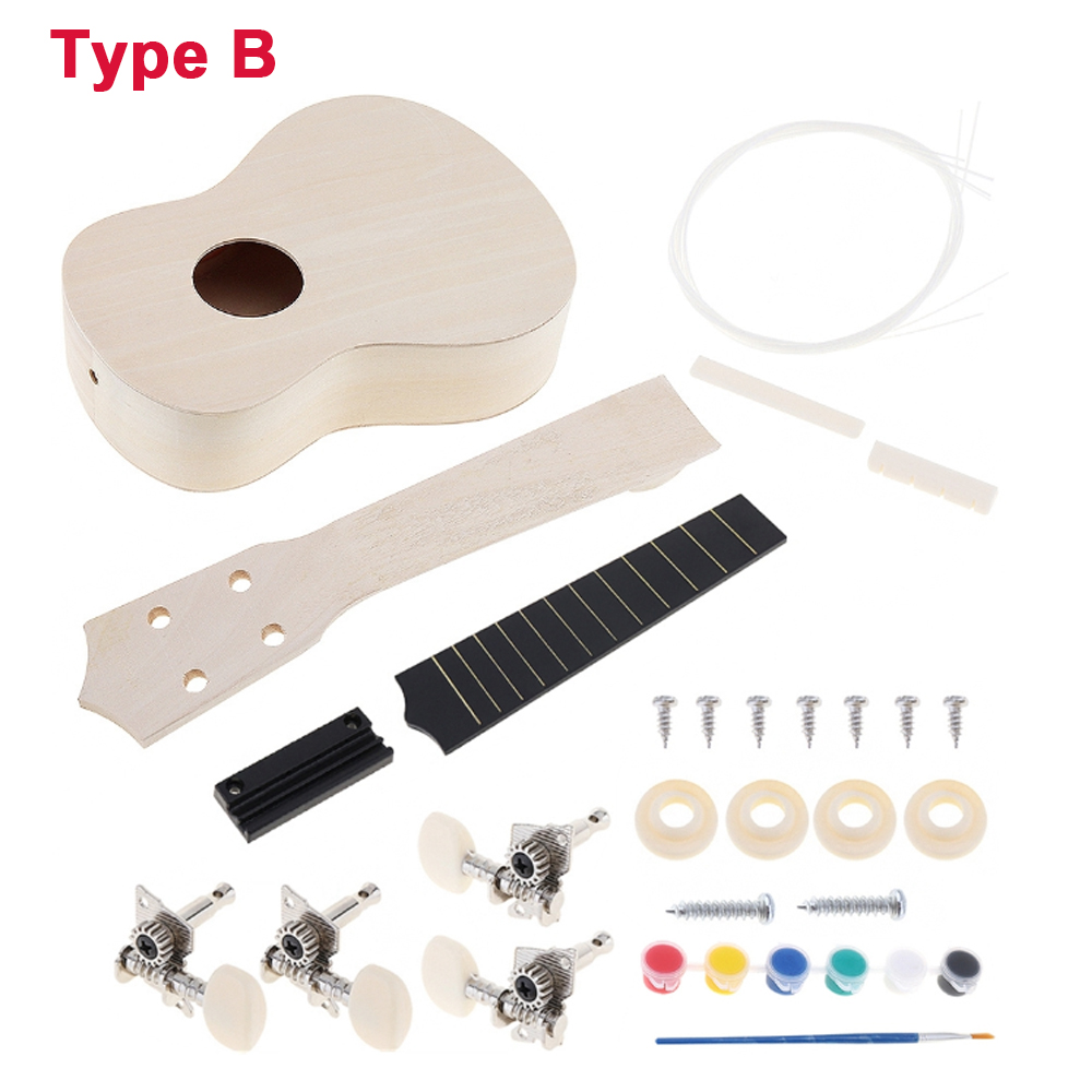 Ukelele DIY, Kit de 21 pulgada - Ukulele Beginner Kit reseña y precio